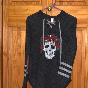 Pull over gray sweatshirt